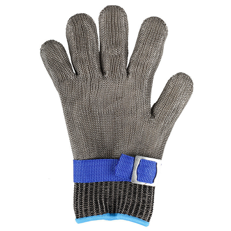 Cut-resistant gloves Stainless steel grade 5 steel wire plus PE steel ring iron gloves Cut-resistant metal slaughter and repair carpentry