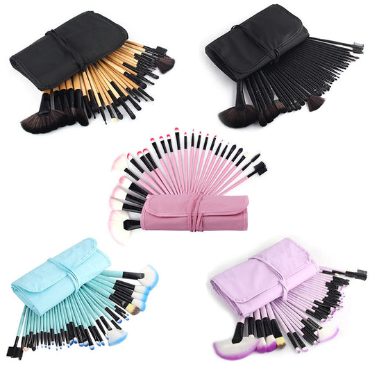 32 new explosion models makeup brush set with PU bag multi-function universal makeup tools manufacturers wholesale spot