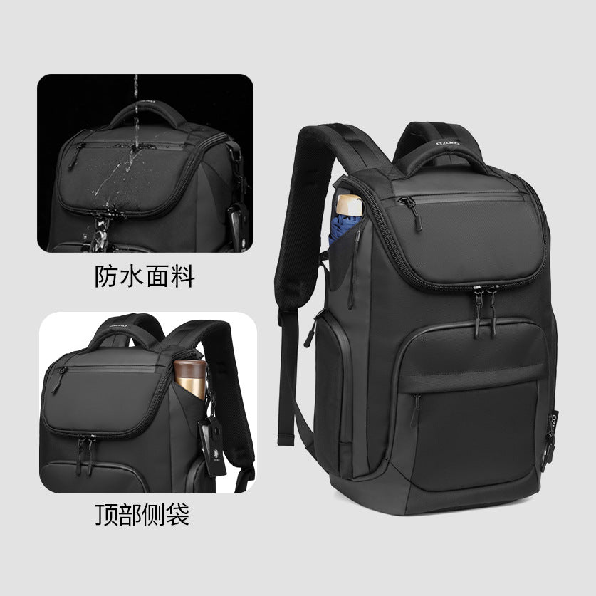 ozuko new men's backpack business casual 15.6-inch computer bag travel sports backpack men's trend