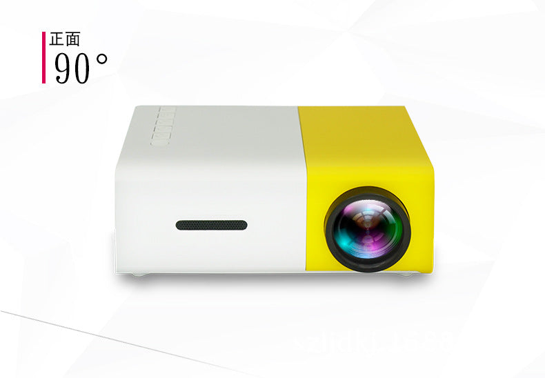 Salange YG300 LED Projector 600 lumen 3.5mm Audio 320x240 Pixels YG-300 HDMI USB Mini Projector Home Media Player