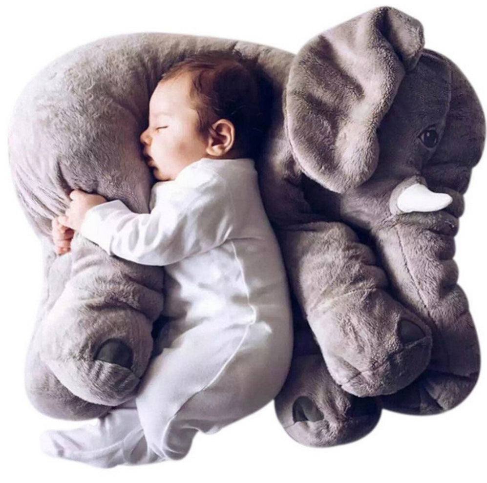 New Arrival 60CM One Piece Gray Elephant Plush Doll With Long Nose Cute PP Cotton Stuffed Baby Super Soft Elephants Toys WJ346