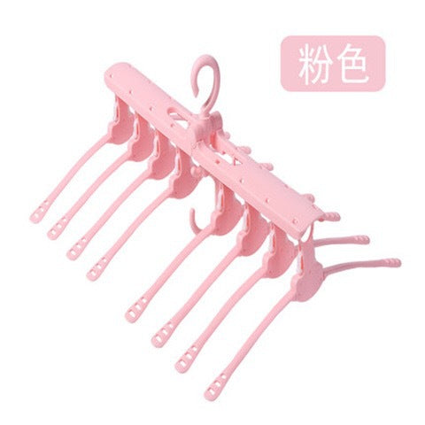 8 in 1 Foldable Clothes Hanger Drying Rack Wardrobe Closet Storage Organizer Clothes Hangers Storage Holder Rack