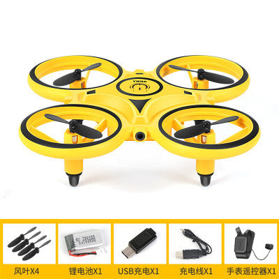 ufo smart gesture sensor drone flying saucer watch quadcopter anti-fall suspension remote control small aircraft to play