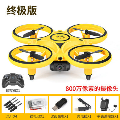 ufo smart gesture sensor drone flying saucer watch quadcopter anti-fall suspension remote control small aircraft to play